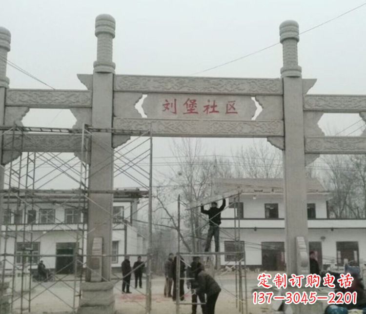 赣州石牌坊道路石雕