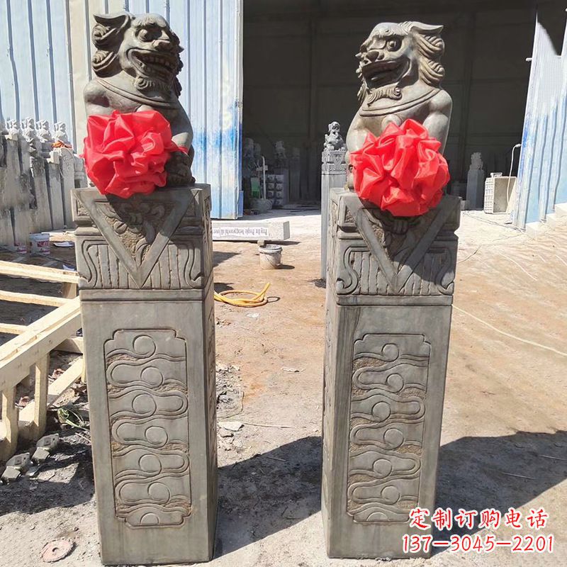 赣州石狮子栓马桩
