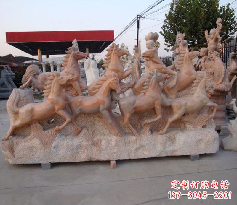 赣州石头奔马雕塑