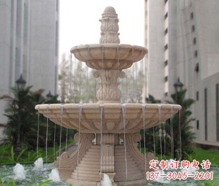 赣州双层喷泉小区石雕
