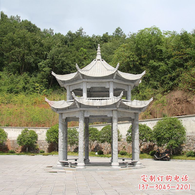 赣州双层庭院石凉亭