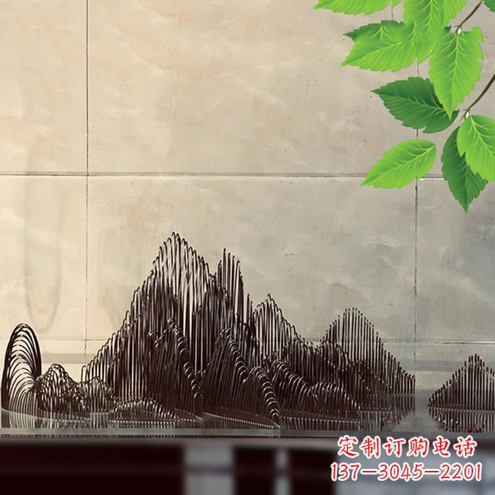 赣州水景水池不锈钢假山雕塑