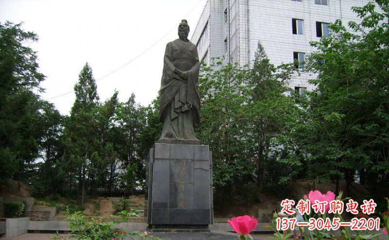 赣州司马迁古代名人铜雕