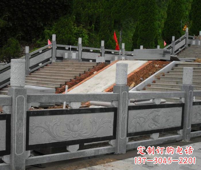 赣州寺庙景观仿古石栏板 (2)