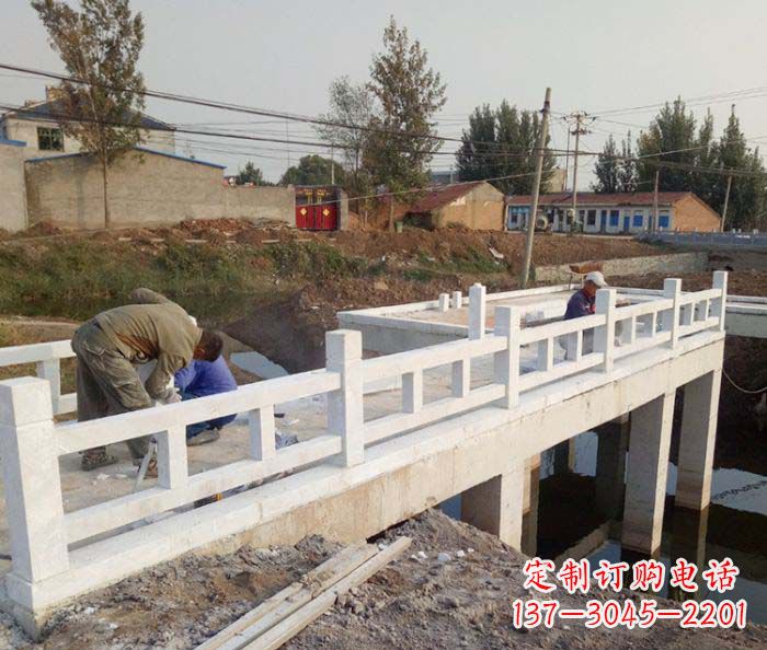 赣州寺庙景观汉白玉栏板石雕