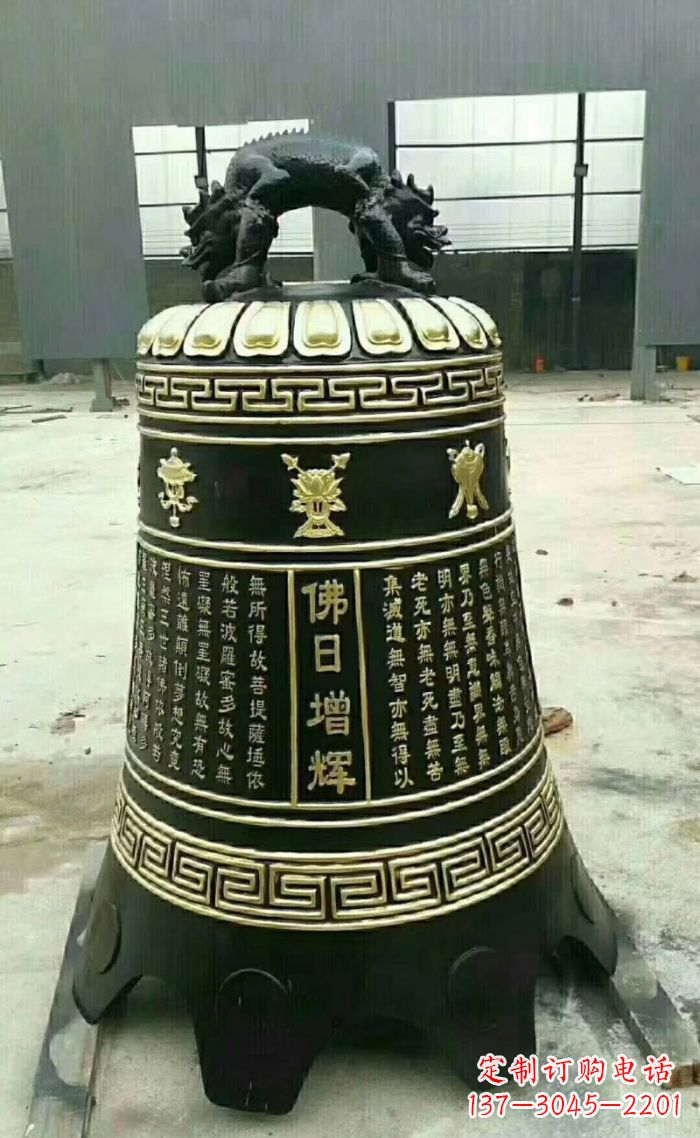 赣州寺庙铜钟雕塑 (6)