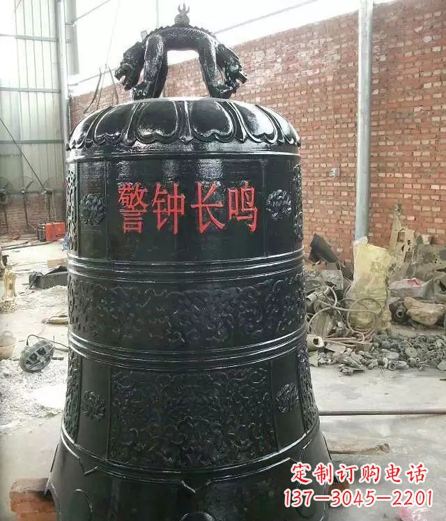 赣州寺庙铸铜钟铜雕 (4)