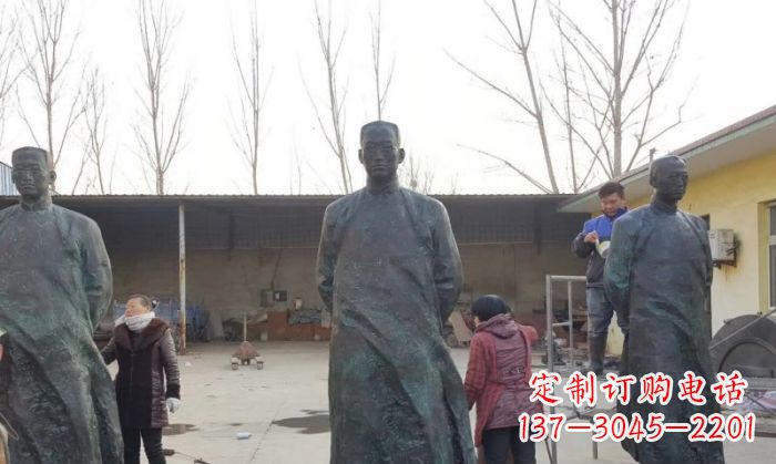 赣州陶行知人物铜雕 (3)