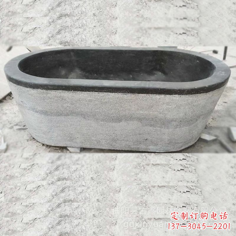 赣州庭院养鱼石雕水槽