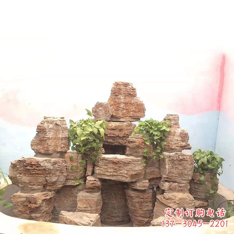 赣州庭院园林假山鱼池