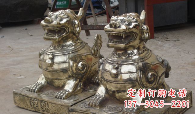 赣州庭院招财貔貅动物铜雕