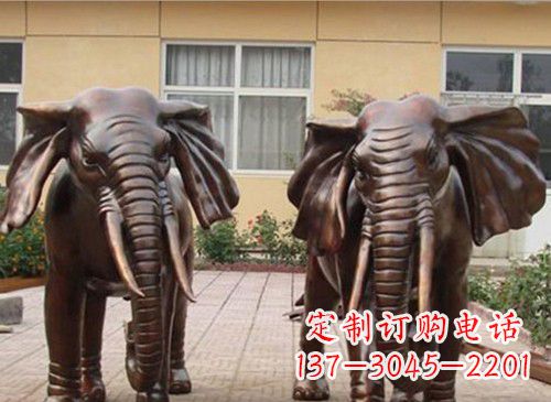 赣州铜雕大象222
