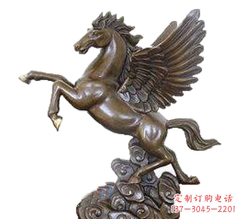 赣州铜雕飞黄腾达飞马