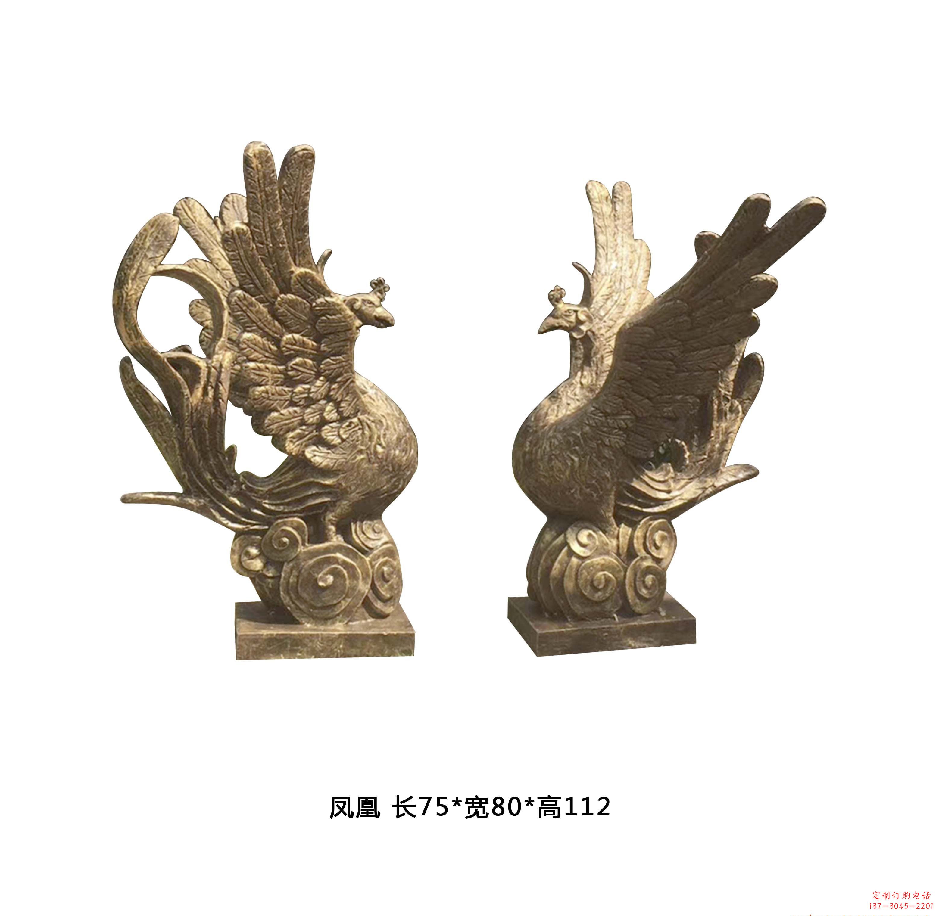 赣州铜雕凤凰雕塑