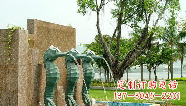 赣州铜雕海马雕塑