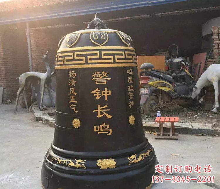 赣州铜雕警钟长鸣寺庙雕塑