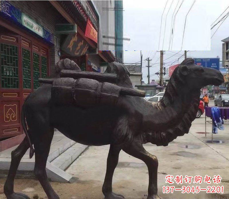 赣州铜雕骆驼公园动物雕塑