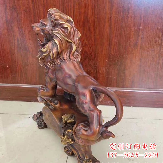 赣州铜雕狮子动物雕塑摆件