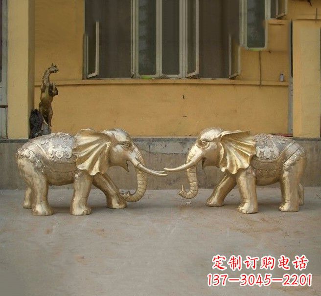 赣州铜雕招财小象