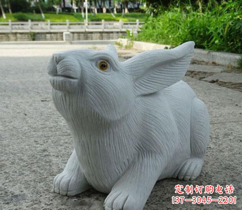赣州兔子石雕公园景观雕塑