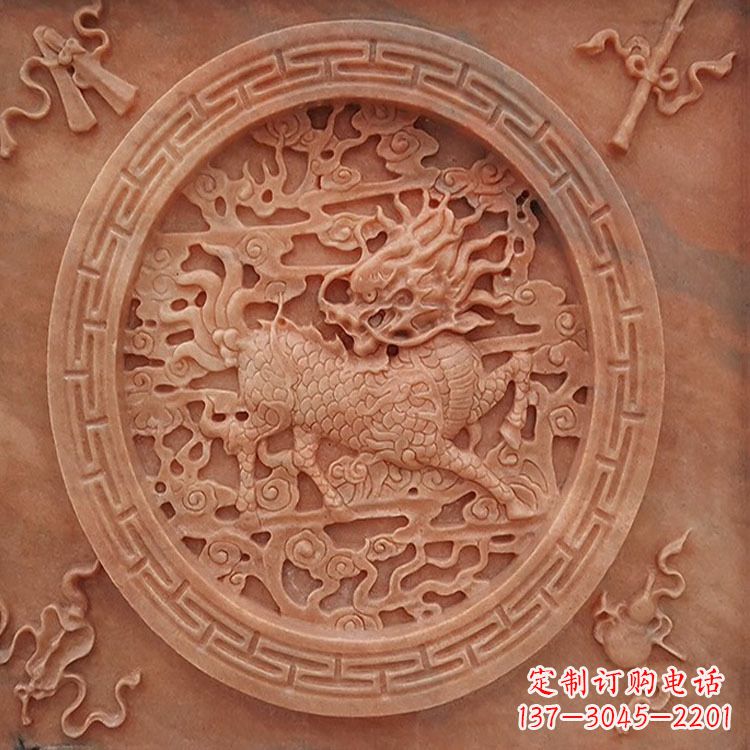赣州晚霞红麒麟建筑装饰壁画