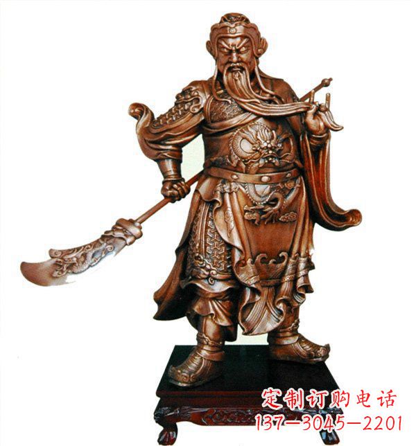 赣州威武握刀关公雕塑