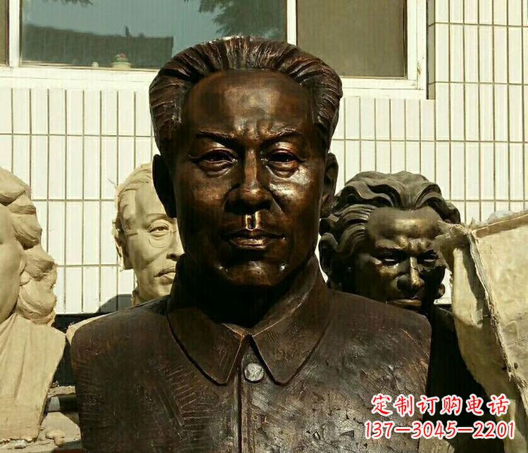 赣州伟人刘少奇胸像铜雕