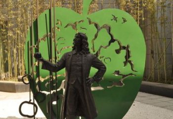 赣州牛顿公园铜雕，艺术品升华人物形象