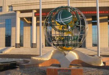 赣州精工打造，全球通用的不锈钢地球雕塑