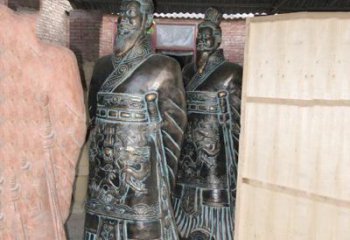 赣州珍贵的秦始皇青铜雕像