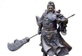 赣州关羽青铜雕塑，传承历史的精神