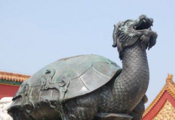 赣州青铜龙雕塑，象征传统文化之美