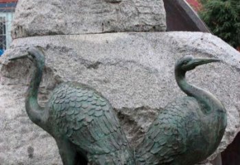 赣州青铜仙鹤公园动物雕塑--令人叹为观止的完美艺术品
