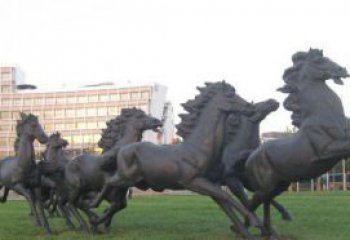 赣州群马公园动物铜雕，让艺术描绘你的故事
