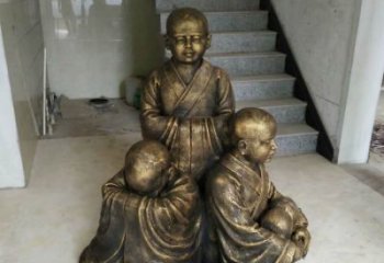 赣州中国领雕塑推出的金色佛祖三像是一件令人惊…