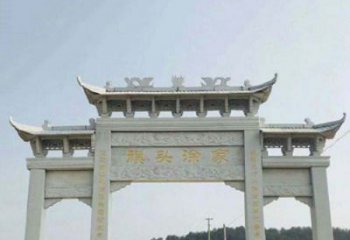 赣州三门牌坊石雕在中国的文化传统中，表示着历…