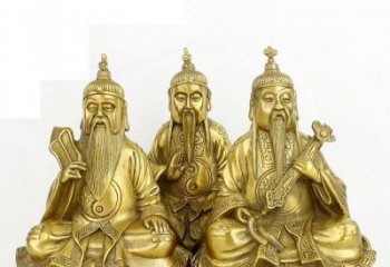 赣州三清祖师神像铜雕，古典经典展现