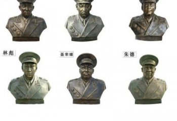 赣州近代名人铜雕头像雕塑