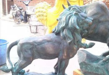 赣州象征霸气，越狱青铜狮子雕塑