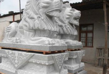 赣州港币狮子雕塑，华丽展现华夏气势