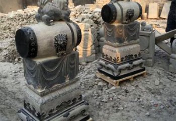 赣州定制大象雕塑石雕门墩，传承中国古典文化