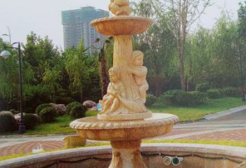 赣州石雕喷泉龙头——美观优雅的水景定制