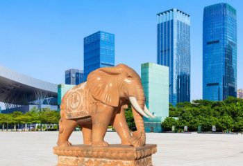 赣州大象雕塑，现代大象喷水雕塑，营造雅致优雅氛围