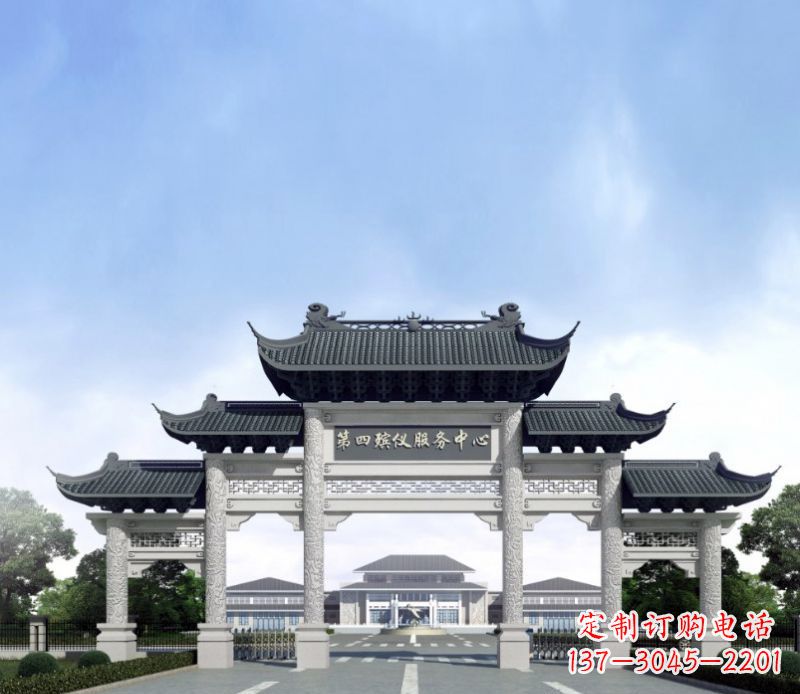 赣州五门景观石牌坊
