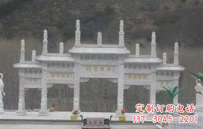 赣州五门牌坊石雕 (2)
