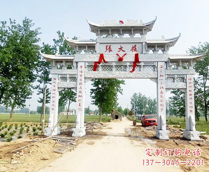赣州五门牌坊石雕