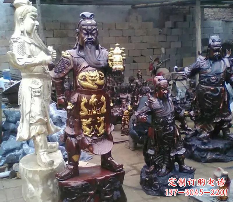 赣州武财神提刀关公铜雕