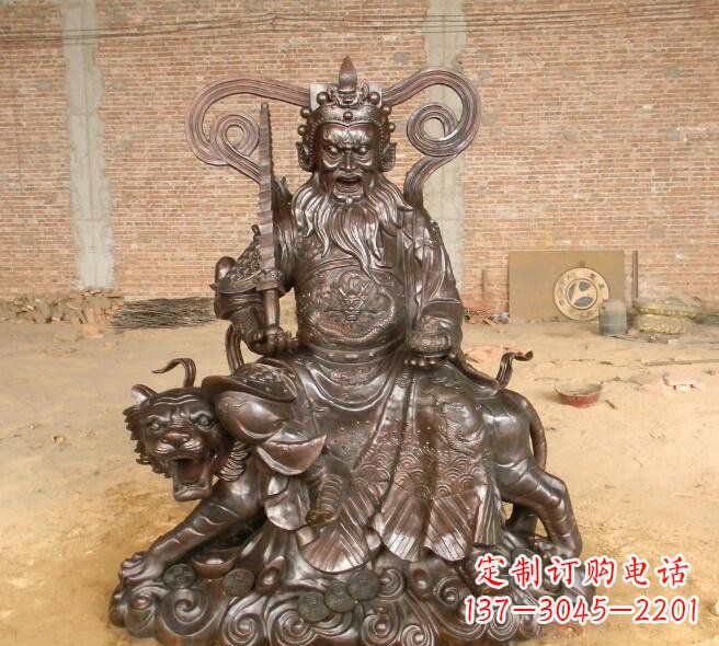 赣州武财神赵公明铜雕