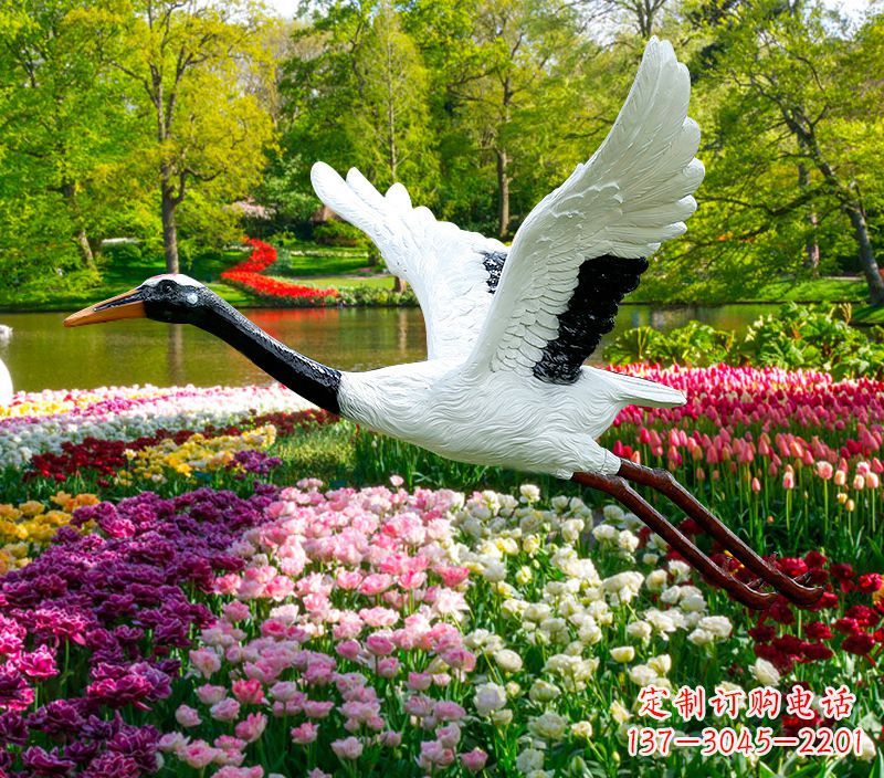 赣州仙鹤雕塑灯