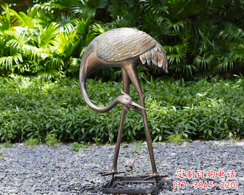 赣州仙鹤雕塑喷泉